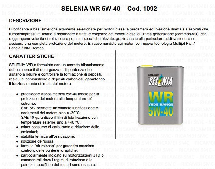 SELEWR 5W40-2